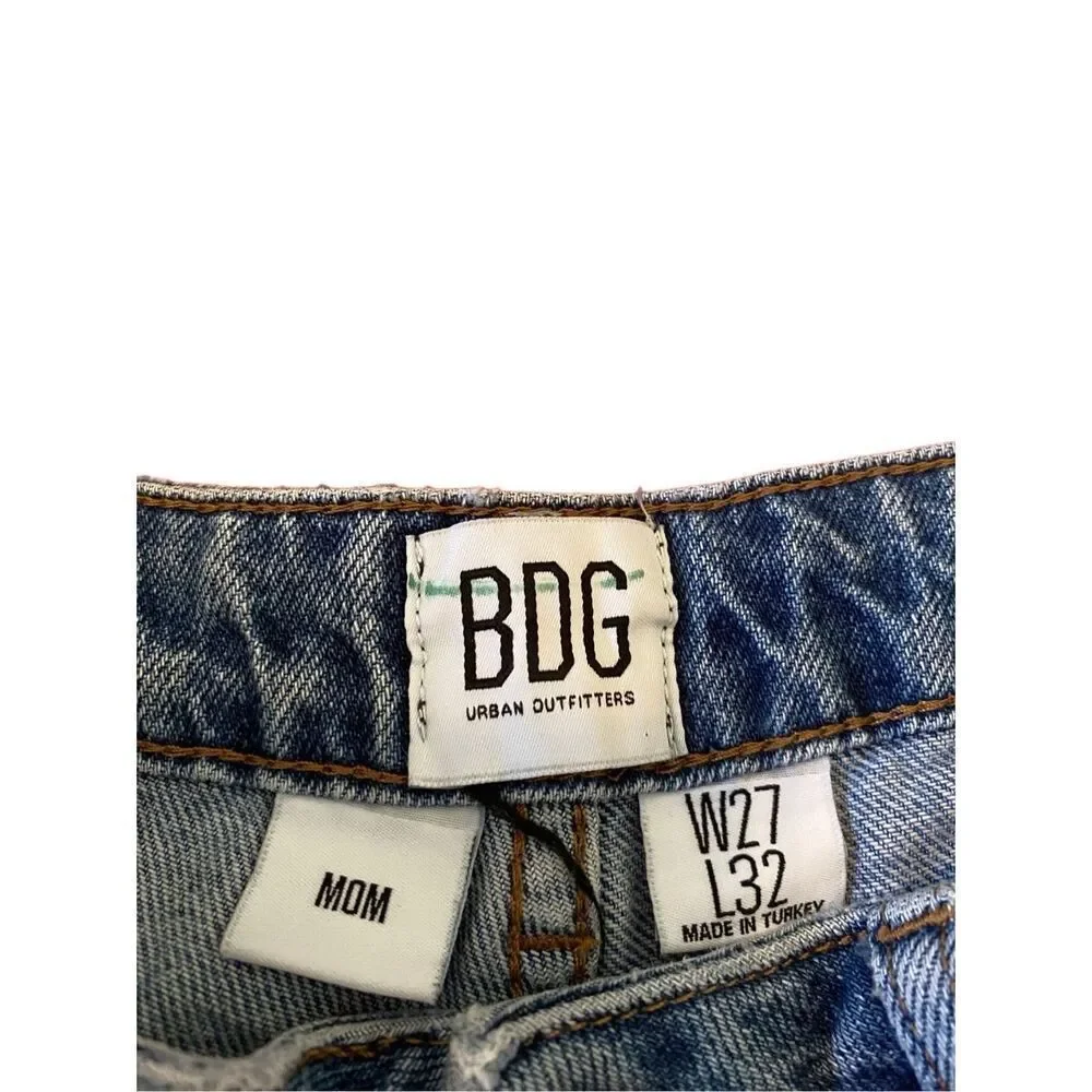 Bdg Urban Outfitters Pleated Mom Jeans Straight Leg Everyday Casual - Picture 6 of 14